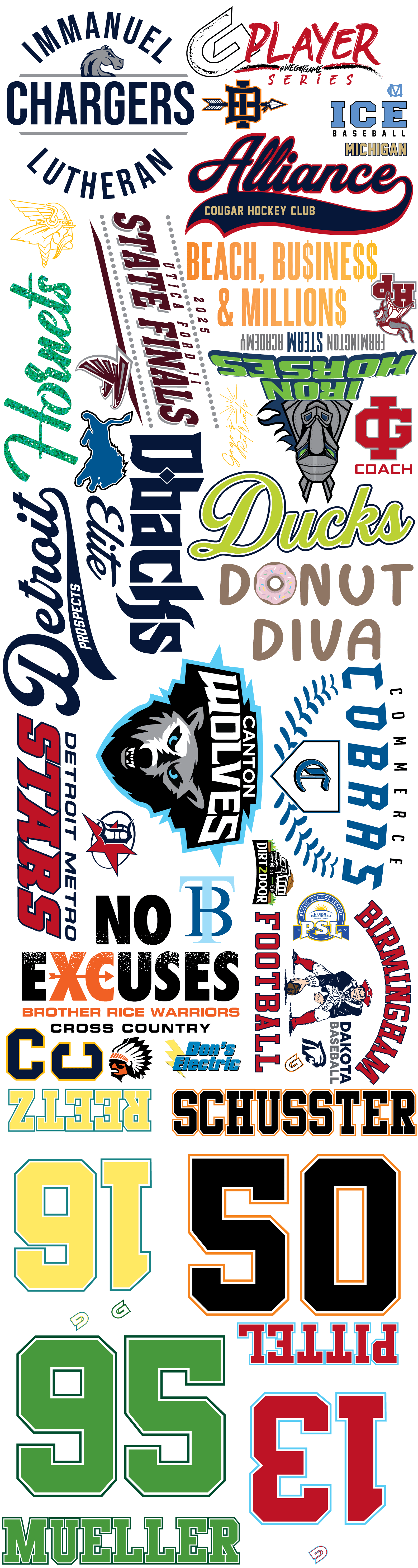 UV DTF Gang Sheet Example